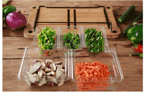 Kitchen Cutting Board With Trays Storage Box