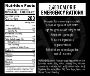 Ready Hour 2,400 Calorie Emergency Ration Bars (2-Pack)