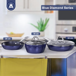 Frying Pan 3D Diamond Cookware