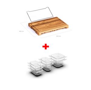 Kitchen Cutting Board With Trays Storage Box