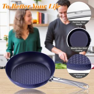 Frying Pan 3D Diamond Cookware