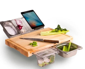 Kitchen Cutting Board With Trays Storage Box