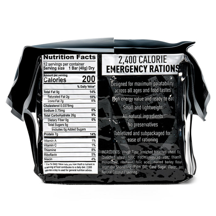 Ready Hour 2,400 Calorie Emergency Ration Bars (2-Pack)
