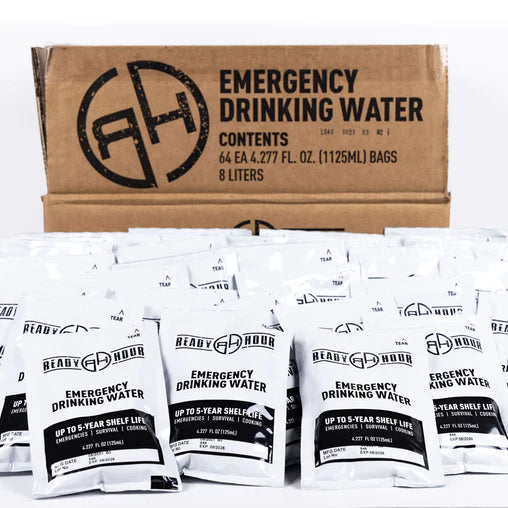 Ready Hour Emergency Water Pouch Case (64 pouches)
