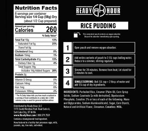 Ready Hour Rice Pudding Case Pack (32 servings, 4pk.)